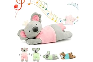 EAQ Spieluhr Baby,Koala-Plüschspielzeug, Baby-Plüschspielzeug für Neugeborene,Baby-Musikspielzeug für Neugeborene, Geschenke für Babys, Geschenke für Neugeborene, Jungen und Mädchen (rosa Koala)
