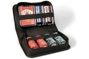 DISNEY Cartamundi Compact Poker Set | 150 Chip Set with Case & Playing Cards