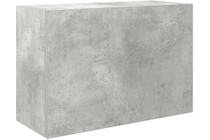 vidaXL Mueble de Pared baño Madera ingeniería Gris hormigón 60x25x40cm