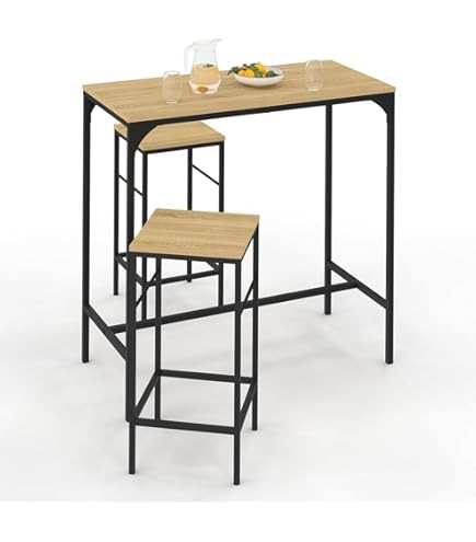 VASAGLE Bartafel, Bartafel, Hoge Keukentafel, Lessenaar M Stabiel Stalen Frame 60 X 60 X 92 Cm Eenvoudige Montage Keuken Industrile Stijl Vintage Bruin Zwart VASAGLE Bartafel, Bartafel, Hoge Keukentafel, Lessenaar M Stabiel Stalen Frame 60 X 60 X 92 Cm Eenvoudige Montage Keuken Industrile Stijl Vintage Bruin Zwart