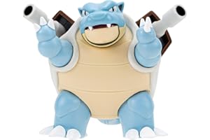 Pokémon PKW3035 - Battle Feature Figure - Turtok, offizielle bewegliche Figuren, 11,5 cm