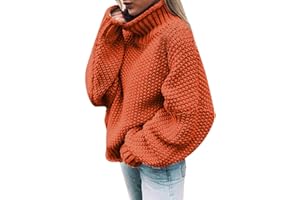 Zilosconcy Felpa Sudaderas Mujer Invierno Rebajas Cuello Alto Jersey Cálido Suéter Talla Grande Manga Larga Chaqueta con Capucha Vintage Abrigos con Bolsillo