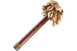 Sonic Energy Kenari Nussschalen Shaker – Ca. 23 cm – Soundeffekt-Instrument für Therapie und Percussion – Mit Stabgriff (SKH)