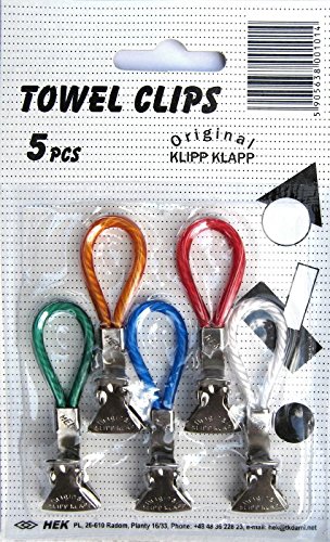 HANDTUCHCLIPS 5 Stück Handtuchhalter Geschirrtuch Aufhänger Clip-Aufhänger - 2