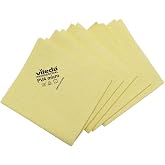 PVAmicro Multi-Purpose Microfibre Cloths for 100% Safe and Effective Cleaning (Yellow, 5 Cloths)
