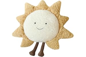 LIBOOI 40cm Sun Cloud Moon Star Pillow Cushion Decorative Kids Cute Nursery Pillow Cloud Soft Decor Stuffed Pillow Plush Pillow for Kids Bolster Soft Sofa Room Decor (UK1-YH-221129DJ02-1-HD)