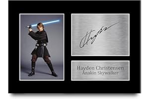 HWC Trading A4 Hayden Christensen Star Wars Anakin Skywalker Cadeaux Imprimé Signé Autographe Photo pour les fans de cinéma - A4