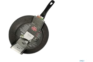 BALLARINI Padella Cortina Granitium con rivestimento antiaderente, 28 cm, con controllo della temperatura, alluminio