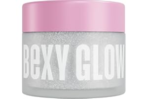 BEXY GLOW Cover Acrylic Powder "Icy White Shimmer" - 1oz White Core Professional Nail Extension Core French Manicure