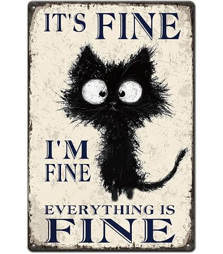 CREATCABIN Zwarte Kat Metalen Plaat Grappige Kat Boeken Wanddecoratie Het Is Geen Opslag Als Het Boeken Vintage Kunst Teken Plaques Print Poster Voor Koffiebar Thuis Bibliotheek Winkel Slaapkamer Café