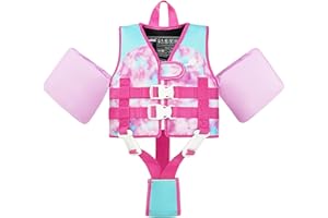 Gogokids Kids Swim Vest Float Armbands, Toddler Jacket-style Swimming Buoyancy Flotation with Adjustable Straps Children Float Jacket for Boys Girls (2-6 Years/15-30 KG)