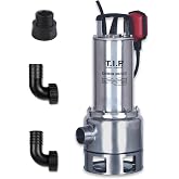 Bomba sumergible para aguas residuales T.I.P. 30072 Extrema 300/10 Pro de acero inoxidable con impulsor de acero inoxidable,