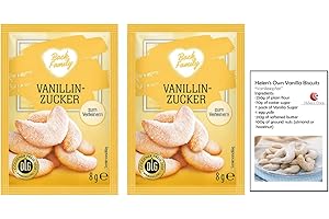 HELEN’S OWN INTERNATIONAL Helen's Own Vanilla Sugar 30x8g Sachets - 240g of Vanilla Sugar. Includes Helen's Own Vanilla Recipe Booklet, unique to this product.