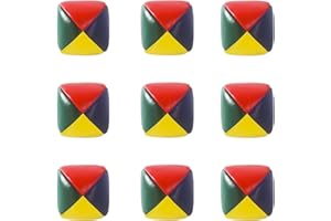 HIUOUIH Balle de Jonglage 9 Pack Multicolore Balles de Jonglages Doux Balles Jonglerie pour Débutants Professionnelle Enfants Adultes