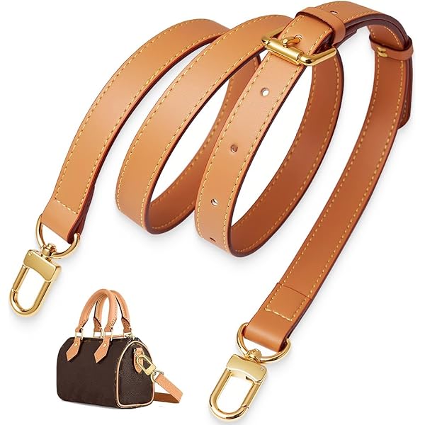 Louis Vuitton Borse Tracolla Piccola Cinturino In Pelle Vachetta 55cm - Per Pochette Favorite, Eva, Borse Piccole Vuitton Tracolla