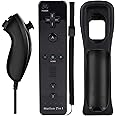Wii Nunchuck Remote Controller with Motion Plus Compatible with Wii and Wii U Console | Wii Remote Controller with Shock Function black LH3