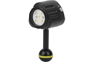 ZUNATE Underwater LED Fill Light, 40 m (131.2 Ft) Diving Photography Fill Light, Waterproof LED Video Light, Filling Light, Night Light, Diving Underwater Light, High Performance