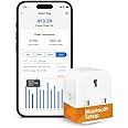 Smart Plug Works with Alexa, Google Home, Bluetooth Smart Socket with Energy Monitoring Support App Remote Control, Voice Control, Timer, No Hub Required, 13A, 1 Pack