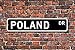 Produktbild Aersing Stree Deko Schilder Polen Geschenk Souvenir Schild Polen Native Urlaub Momento Polen Besuchen Metall Wandschild Funny
