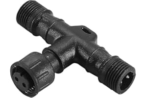 SUBOSI Connecteur étanche à 2 broches en T pour lampes LED mono couleur,Blanc froid, blanc chaud, bleue Spot Led Eclairage extérieur