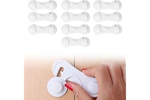YIDUWEN 10 Stück Kindersicherung Schrank Schubladen, baby proof cabinet locks, Kein Bohren kindersicherung für schrank for Furniture Kitchen Schlafzimmer Küche