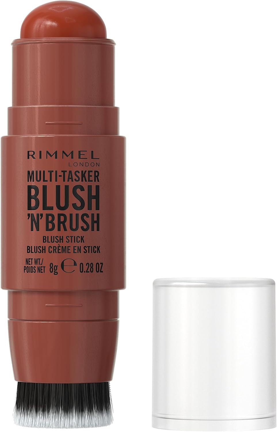 Rimmel London Multitasker Blush 'N' Brush Stick | Colorete | Tono 350 ROASED PEACH| 8g