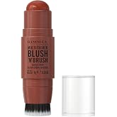 Rimmel Multi-Tasker Stick Blush | Creamy blush stick with built-in brush, color modulable, easy to apply, waterproof, vegan f