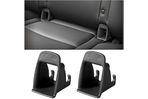 JNNJ 2 Pièces Systèmes De Fixation Pour Sièges Auto Universel, Kit De Fixation Pour Fixation Et Adaptateur ISOFIX Pour Siège Auto Et Voiture, Kit Montage De Siège Auto Ceinture ISOFIX(Noir)