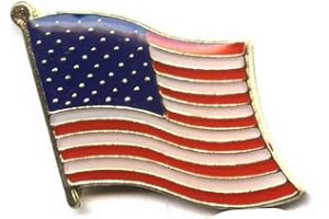 HELLS-DESIGN Pin's épinglette Drapeau US Flag Moto Custom pour Gilet et Blouson Biker