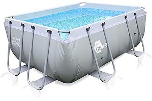 your GEAR Steel Frame Pool - div. Modelle/Größen - rund rechteckig oder quadratisch, 70-122 cm hoch Stahlrahmenpool Gartenpool Aufstellpool Schwimmbecken 300x200 300x300 400x200 Ø 366cm Ø 457cm