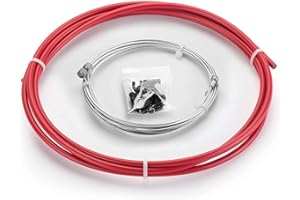 Chooee Cable de Freno Universal para Bicicletas de montaña o de Carretera, Kit de Cable de Freno estándar Negro Azul Rojo Verde Blanco Naranja