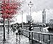 Produktbild Rflkt View Of London Big Ben von der South Bank der Themse - große Kunst Öl auf Leinwand Gemälde - Hervorragende Qualität und Handwerkskunst, handgefertigte Wandkunst