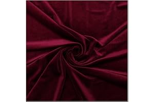 Russo Tessuti Tessuto Abbigliamento Velluto Spandex Elasticizzato 100x150 cm-Bordeaux