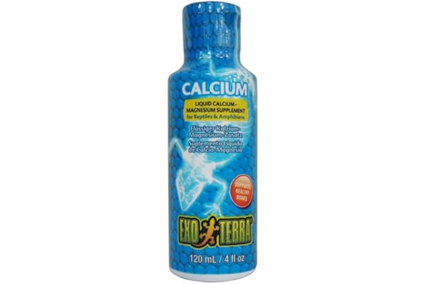 Exoterra Hygiène pour Reptile Calcium Magnes Supplément 120 ML