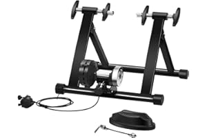 COSTWAY Bicicleta Estática de Acero con 8 Niveles de Resistencia Soporte Rodillo de Ciclismo Entrenamiento Sistema con Doble 