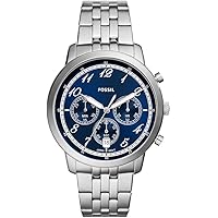 FOSSIL Neutra Montre pour Homme, Mouvement Chronographe avec Bracelet en Acier Inoxydable ou en Cuir