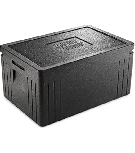 Thermohauser EPP-Isolierbox Hot & Cool 7,5 L – Mit Schiebedeckel, 38x30x13 Cm, Für Warme Und Kalte Speisen