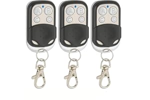 ENTERELETTRONICS Telecomando per cancelli (3 PZ.) SOLO a 433,92 MHz e a codice FISSO-Nuovo Microchip Maggiore Compatibilità ASSISTENZA TELEFONICA -NON compatibile con i Rolling Code