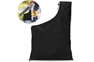 RAPIDBOK Laubsauger Auffangbeutel 60x44cm Schwarz: Wasserdichter Oxford Laubbläserbeutel mit Reißverschluss – Ersatz Auffangsack für Garten Rasen Laubsauger und Laubbläser, Laubsaugerbeutel Tauschen