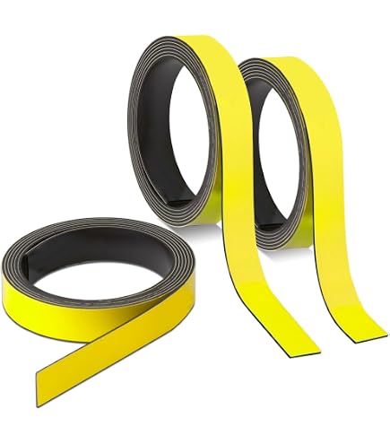 Bande Magnétique Noire Magstick - 1cm X 5m | Pour Tableaux Blancs, Calendriers Et Organisation | Sans Adhésif - Réutilisable