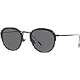 Armani Men's 0AR6068 300187 50 Sunglasses, Black/Grey