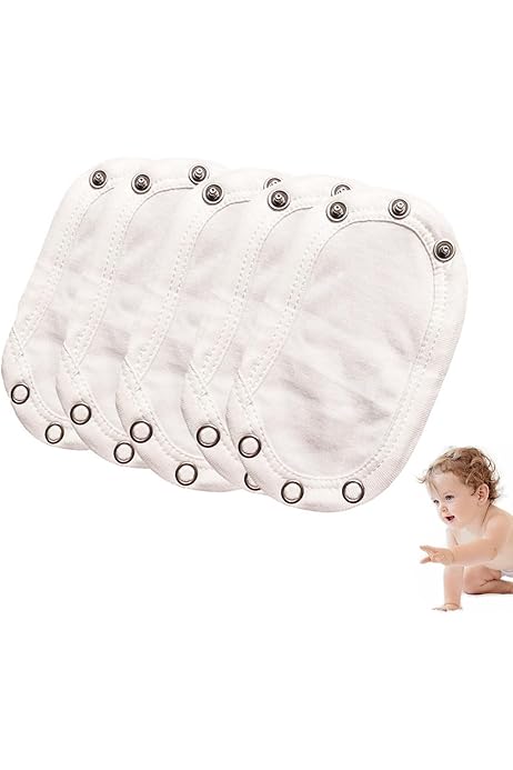 Extensores Para Body De Bebé (pack De 2) - Alargan Monos Y Chalecos Unos 7 Cm, Ideales Para Pañales De Tela