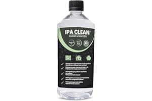 MCHEM IPA Clean - Alcool Isopropilico 99,9% (1000 ml) - Soluzione Pura per Elettronica e Stampa 3D - Isopropanolo - Ideale per Pulizia Pennelli Makeup e Spray - Alcol Isopropilico