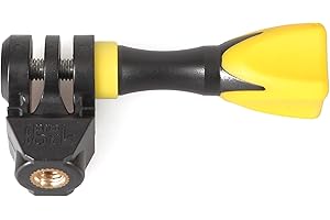 iSHOXS ProFork/Pro Slider Adaptateur pour trépied avec VideoPin | Kit avec Pad adhésif Flat/Curved et 2K Mounthandle | Adaptateur avec Filetage 1/4 | Fixation compatibles GoPro