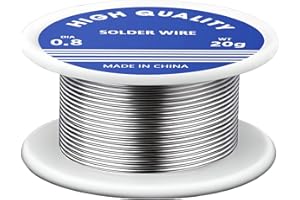 GALAMAX Solder Wire, 0.8mm Soldering Wire, Low Melt Solder with Rosin Core Tin Wire Good Corrosion Resistance for Electronic Solder Electronic Components Repair, DIY Projects(20/50g)