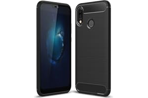 NALIA Funda Carbono Compatible con Huawei P20 Lite, Protectora Movil Carcasa Cobertura Silicona Ultra-Fina Gel Bumper Estuche, Ligera Goma Telefono Cubierta Delgado Cover Smart-Phone Case - Negro