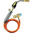 Brezze Propane Torch, Trigger Start, Mapp Gas, 3.6FT Hose, Brazing, Soldering, HVAC, Jewelry, Heating, BBQ