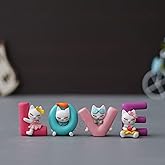 eCraftIndia Plastic Love Animated Characters Decorative Showpiece for Home Decor Living Room Bedroom | Valentine Gift for Gir