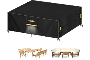 OLEVOLT Presenning trädgårdsmöbler, vattentätt skyddsfodral för