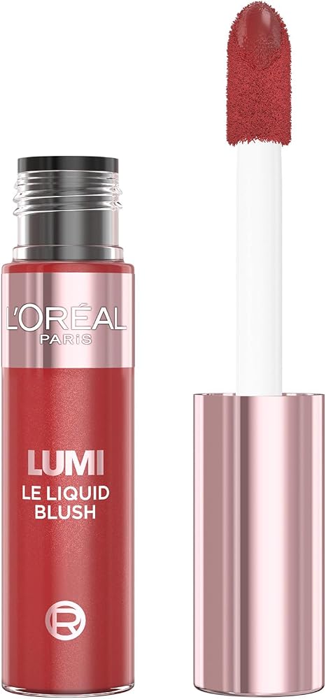 L'Oreal Paris Lumi Le Liquid Allık 11 ml | Hafif doku ikinci cilt efekti, 3 kademeli kısılabilir yoğunluk, 4 renk mevcuttur, Lumi Blush serisi